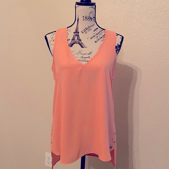 Guess Factory Women’s Kyrene Top - Just Peachy - Size Small - Picture 1 of 8